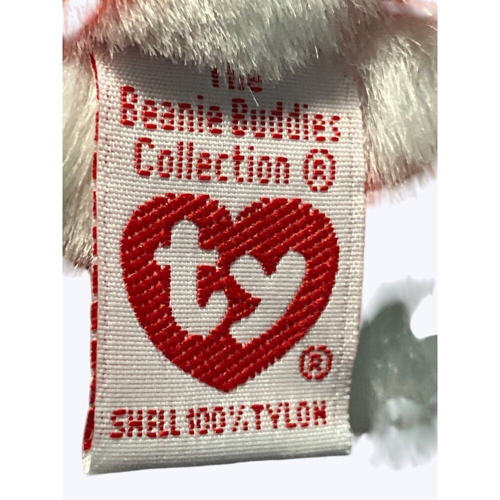 Ty Beanie Buddies Liberty Red and Blue Plush Bear With Stars and Stripes Design - Picture 8 of 10